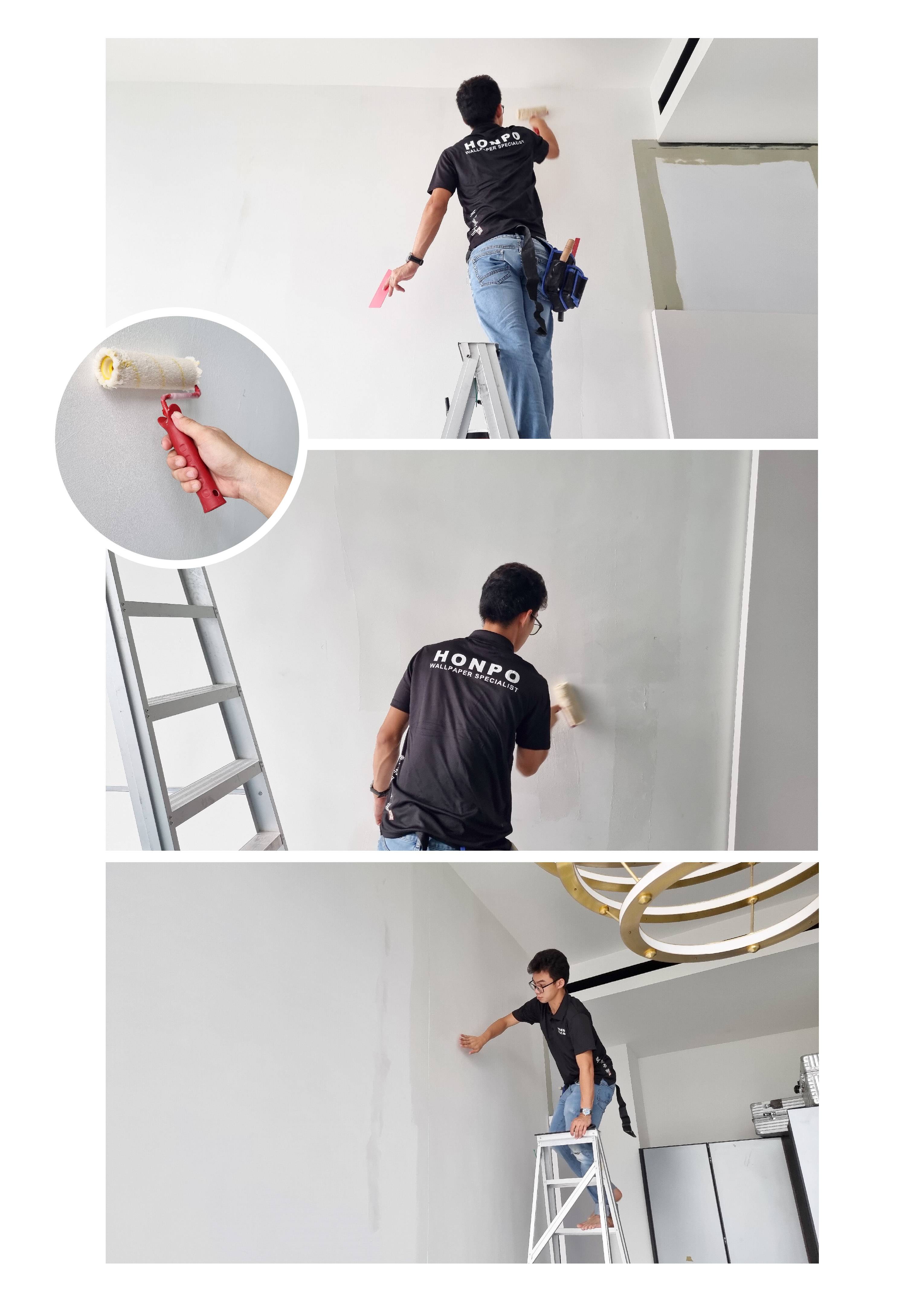 make sure the wall surface is properly prepared
